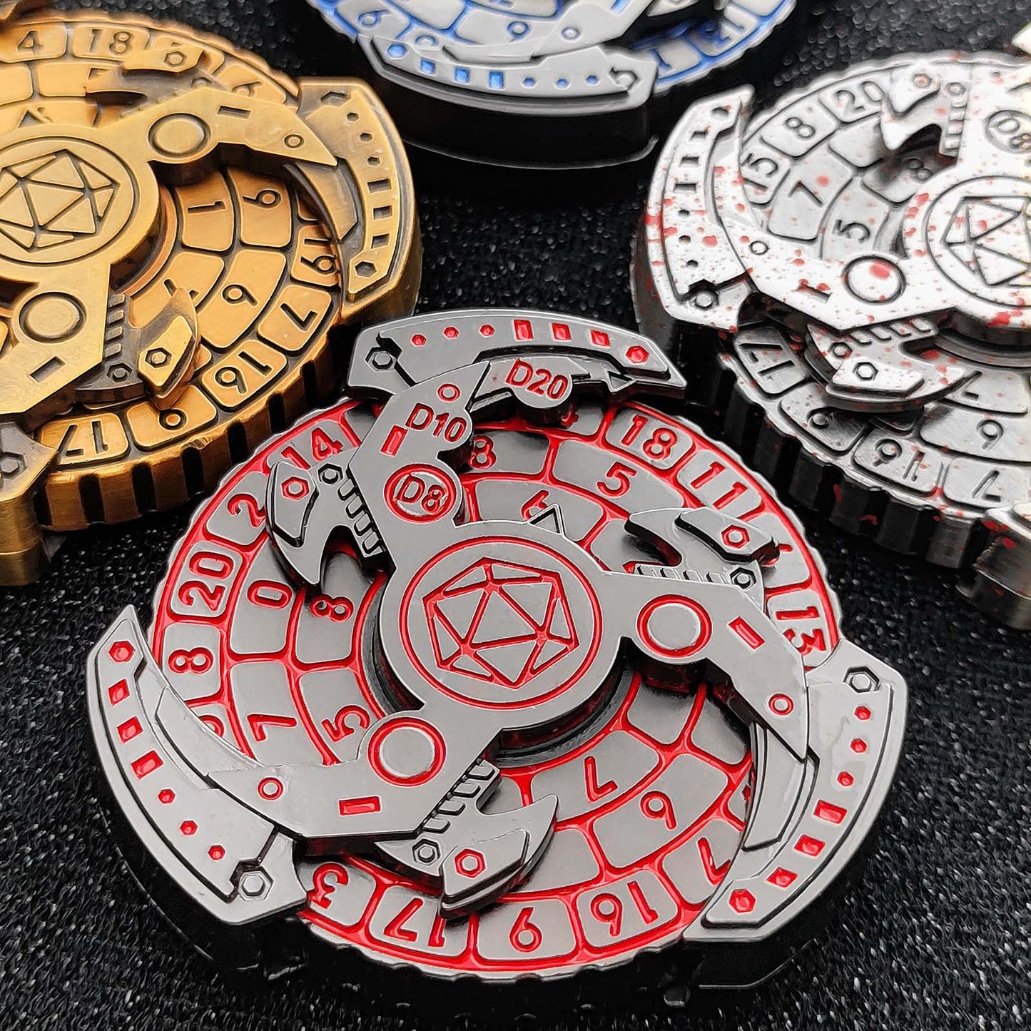 GearForged Spinner Dice Spin and Roll SpinRoller Fidget Spinner Dice