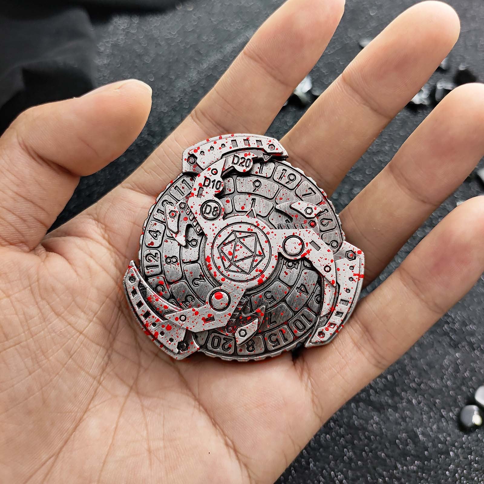 GearForged Spinner Dice Spin and Roll SpinRoller Fidget Spinner Dice