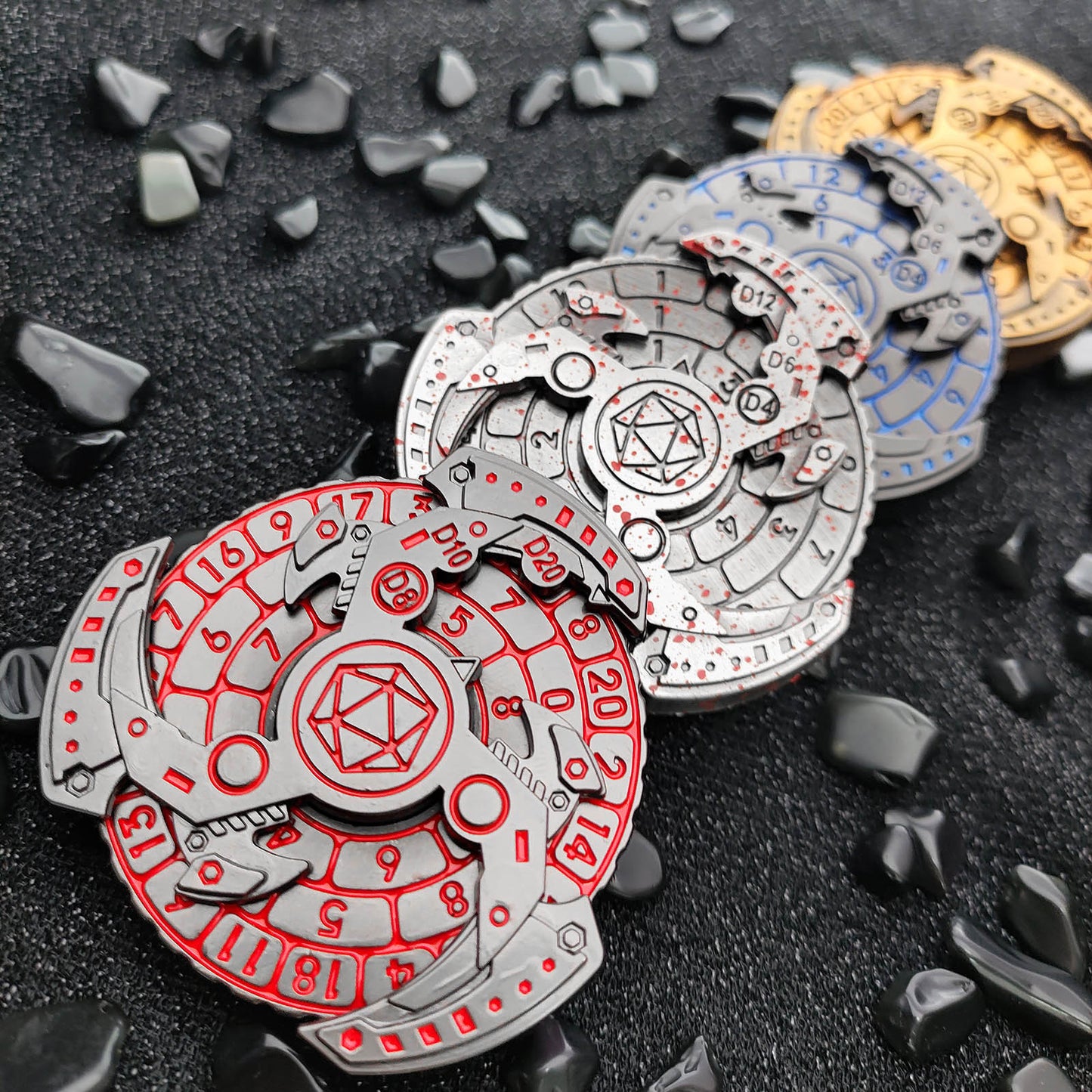 GearForged Spinner Dice Spin and Roll SpinRoller Fidget Spinner Dice