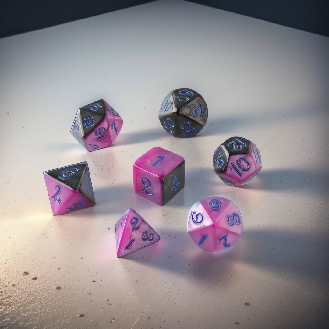 Shadow Maroon Dungeons & Dragons Dice Set(DND Dice Set)