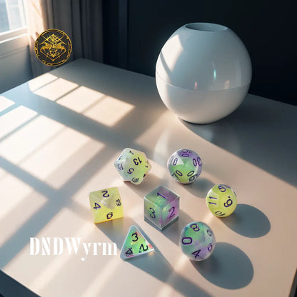 Three-color transparent dice Dungeons & Dragons Dice Set(DND Dice Set)