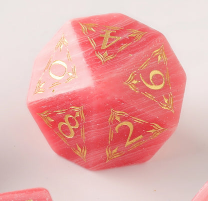 Amberstone Glow DND Dice Set for Dungeons & Dragons