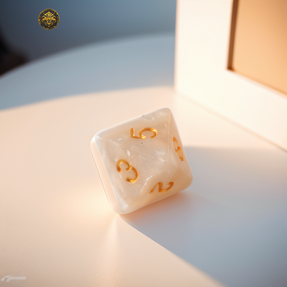 Milk Dragon and Dungeons & Dragons Dice Set(DND Dice Set)