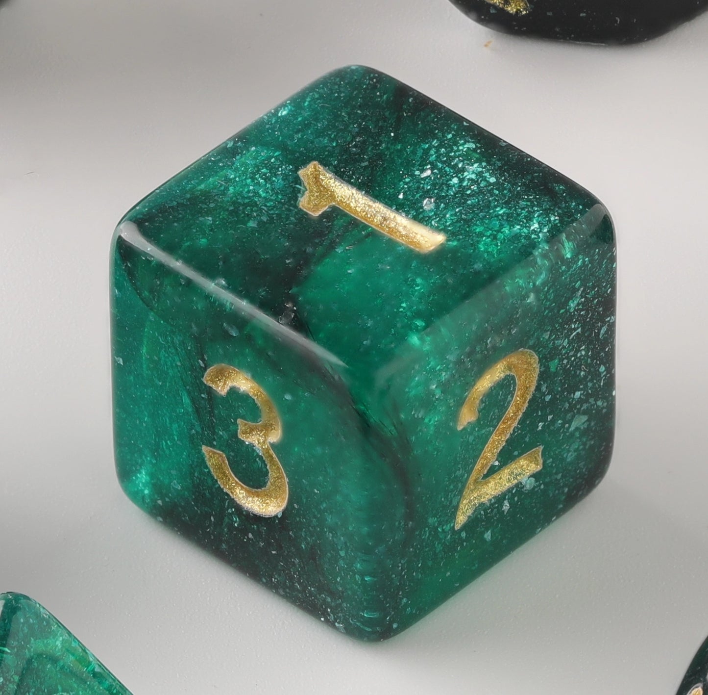 Emerald Shadows Dungeons & Dragons Dice Set(DND Dice Set)