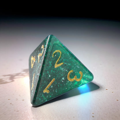 Emerald Shadows Dungeons & Dragons Dice Set(DND Dice Set)