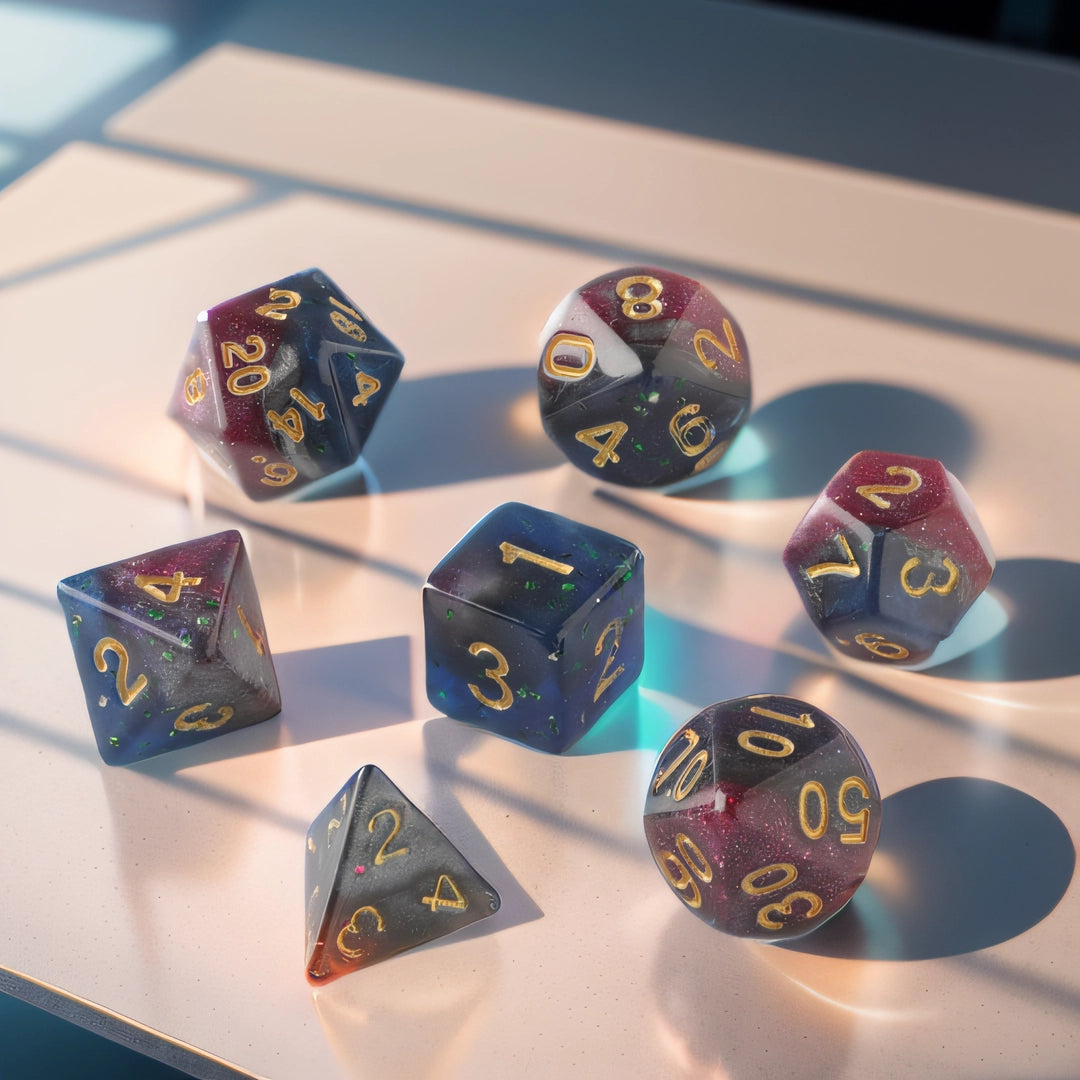 Velvet Azure Dungeons & Dragons Dice Set(DND Dice Set)