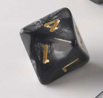 Black Warrior Dungeons & Dragons Dice Set(DND Dice Set)