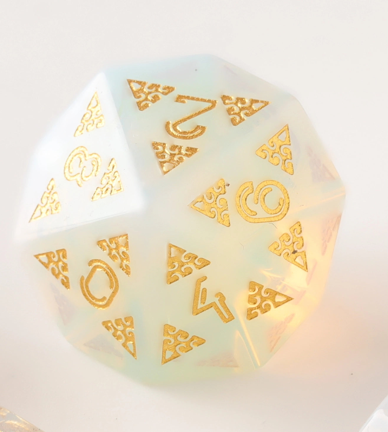 Opal Essence Dungeons & Dragons Dice Set Spellcaster Opalite Stone(DND Dice Set)