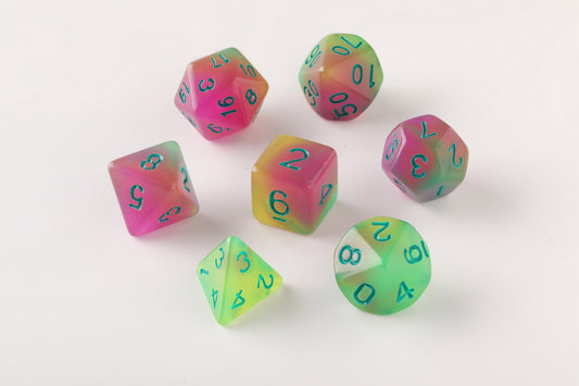 Verdant Rose Dungeons & Dragons Dice Set(DND Dice Set)