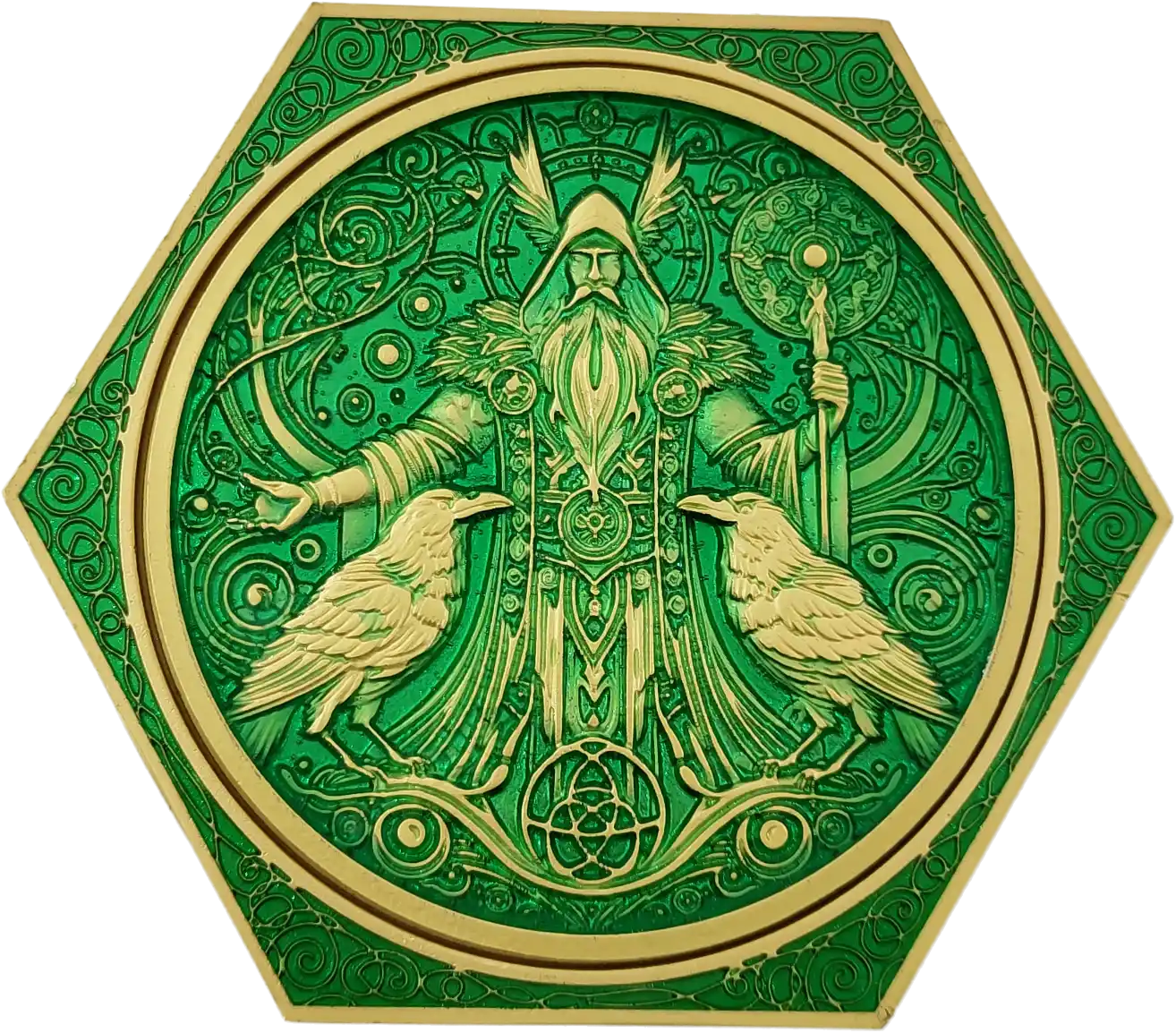 Chromatic Dragon's Fortune Dial - Multi-Function D&D Metal Dice with Rotating Dials & Number Wheel