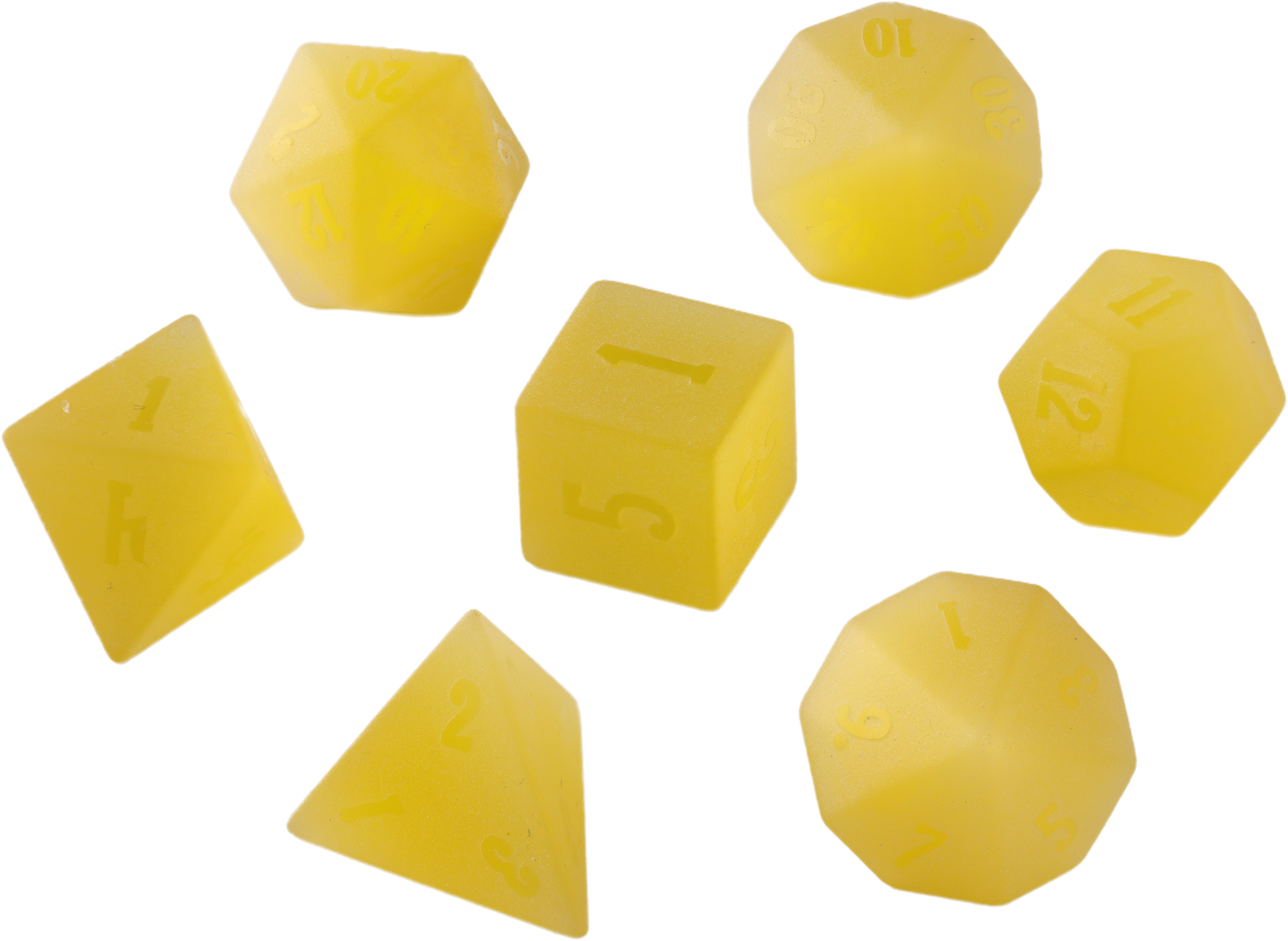 Sunfire Sands Glass Dungeons & Dragons Dice Set(DND Dice Set)