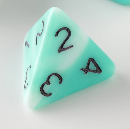 Verdant Silk Dungeons & Dragons Dice Set(DND Dice Set)