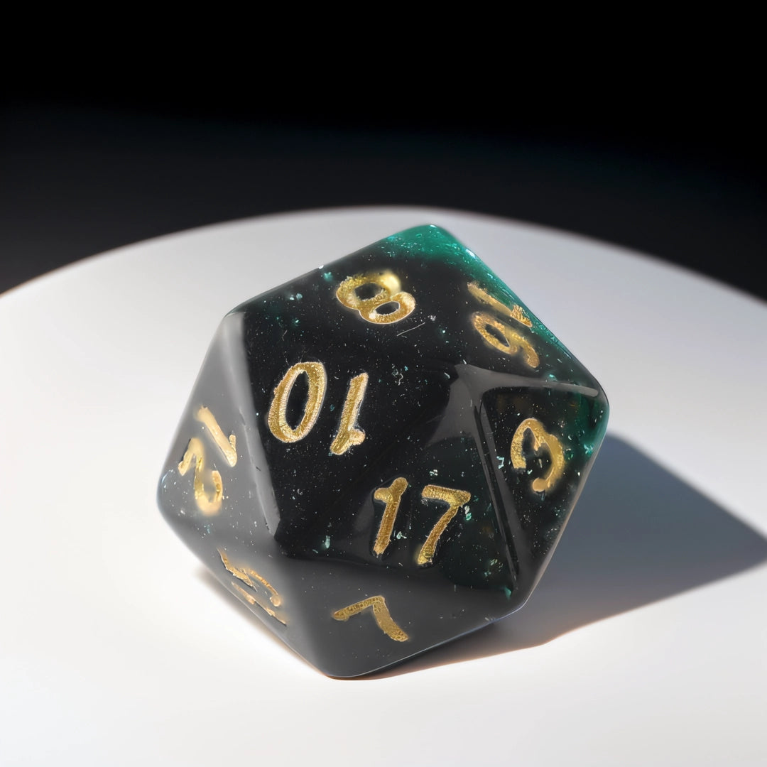 Emerald Shadows Dungeons & Dragons Dice Set(DND Dice Set)