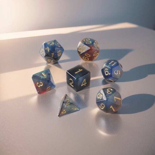 Aetherial Ember Dungeons & Dragons Dice Set(DND Dice Set)