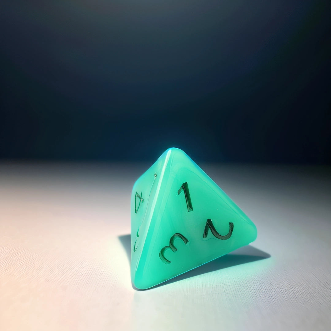 Luminescent Verdant Dungeons & Dragons Dice Set(DND Dice Set)