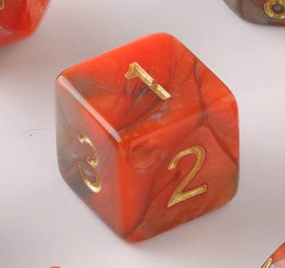 Lava Burst Dungeons & Dragons Dice Set(DND Dice Set)