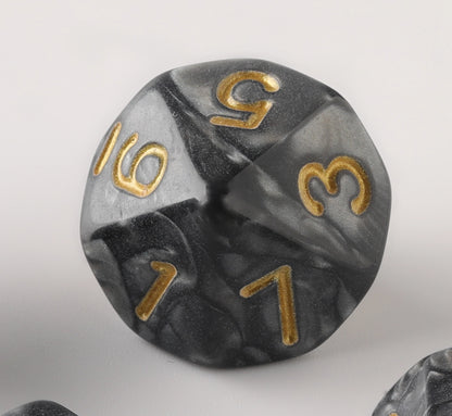 Black Warrior Dungeons & Dragons Dice Set(DND Dice Set)