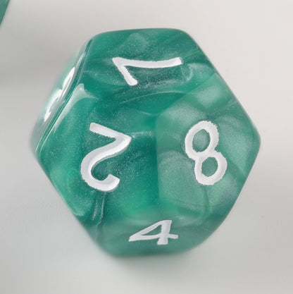 Deep Emerald Frost Dungeons & Dragons Dice Set(DND Dice Set)