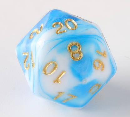 Arctic Breeze Dungeons & Dragons Dice Set - Unique DND Dice for Epic Adventures