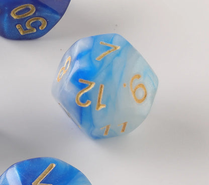 Blue Milk Dungeons & Dragons Dice Set(DND Dice Set)