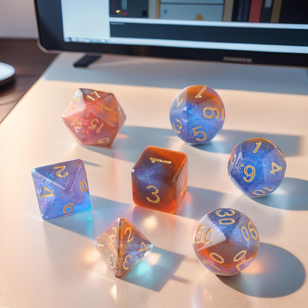 Enchanted Nebula Dungeons & Dragons Dice Set(DND Dice Set)