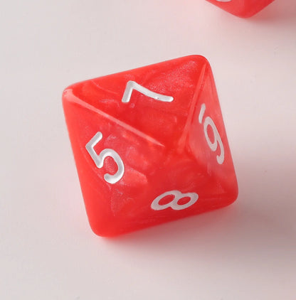 Fire Red Dungeons & Dragons Dice Set(DND Dice Set)