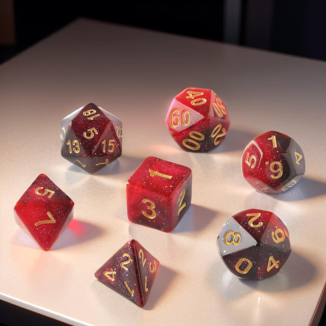 Galactic Ember Dungeons & Dragons Dice Set(DND Dice Set)