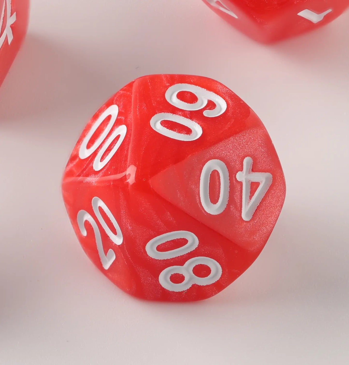 Fire Red Dungeons & Dragons Dice Set(DND Dice Set)