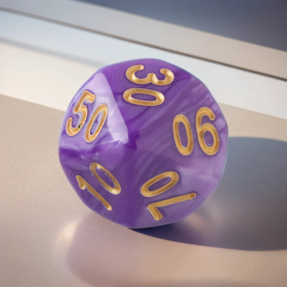 Amethyst Veil Amethyst DND Dice Set - Perfect for Dungeons & Dragons, Tabletop Games, and Educational Activities