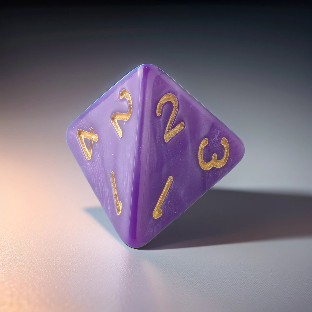 Amethyst Veil Amethyst DND Dice Set - Perfect for Dungeons & Dragons, Tabletop Games, and Educational Activities