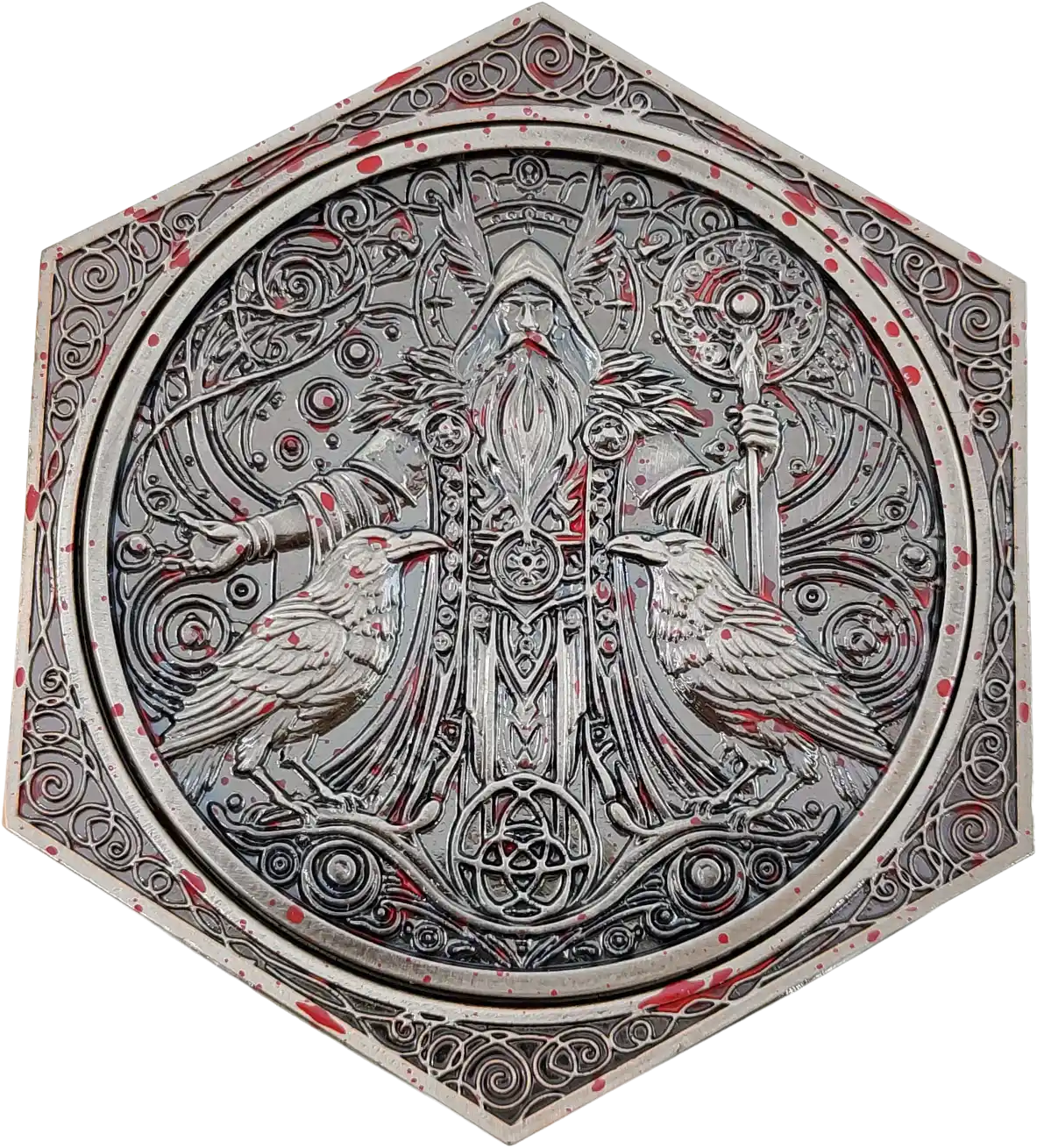 Chromatic Dragon's Fortune Dial - Multi-Function D&D Metal Dice with Rotating Dials & Number Wheel