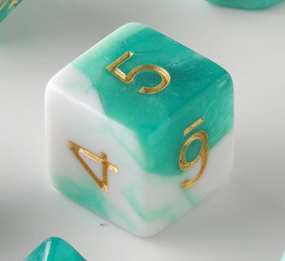 Green Smoke Dungeons & Dragons Dice Set(DND Dice Set)