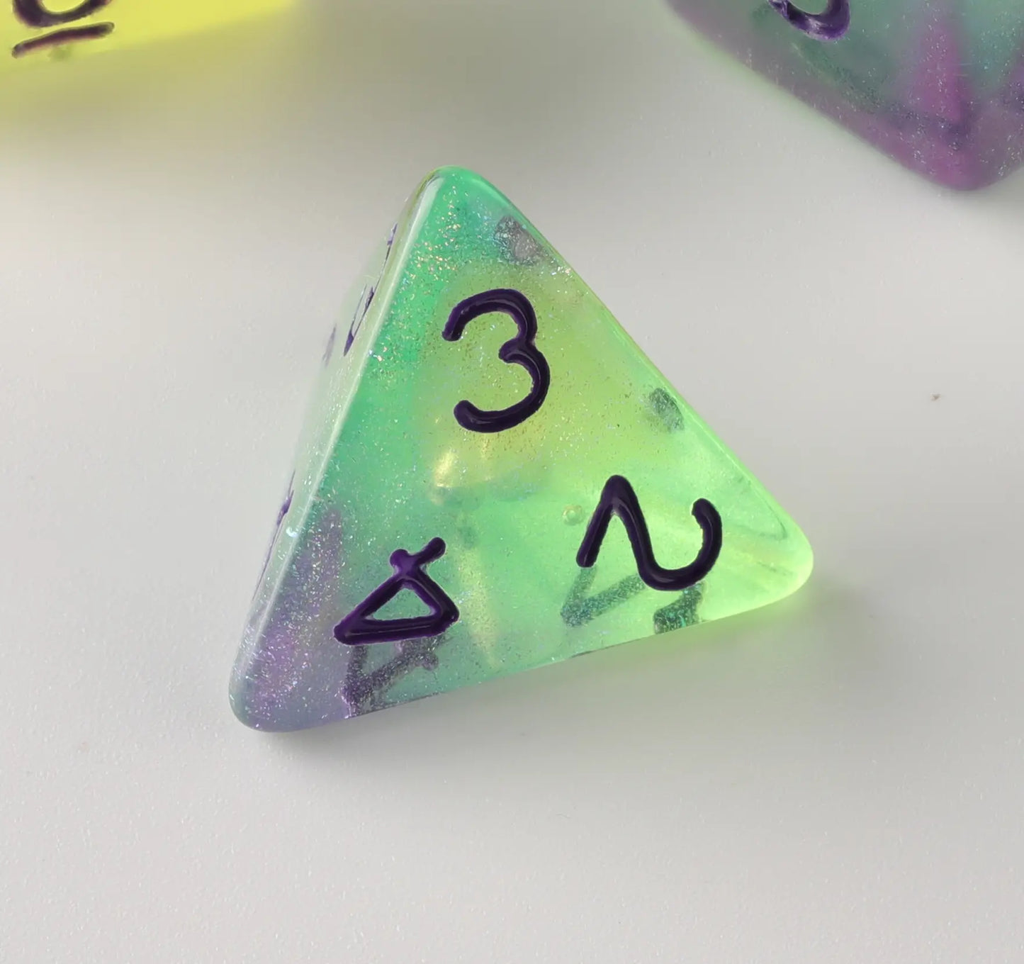 Three-color transparent dice Dungeons & Dragons Dice Set(DND Dice Set)