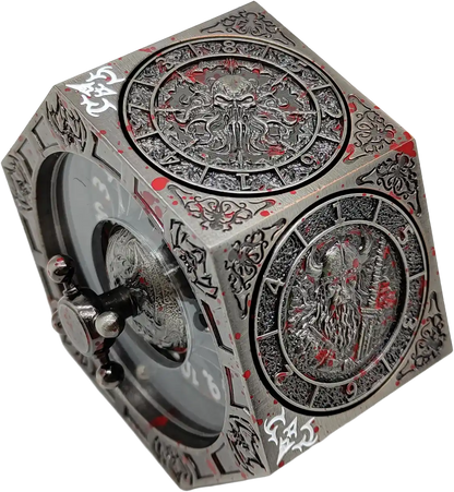 Chromatic Dragon's Fortune Dial - Multi-Function D&D Metal Dice with Rotating Dials & Number Wheel