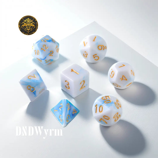 Oceantransparent Dungeons & Dragons Dice Set(DND Dice Set)