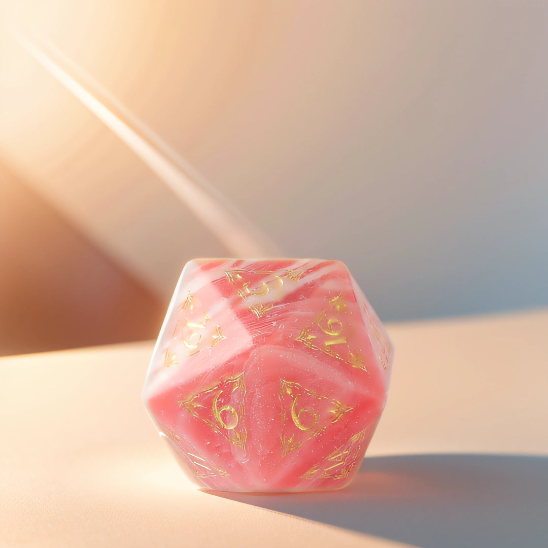 Amberstone Glow DND Dice Set for Dungeons & Dragons