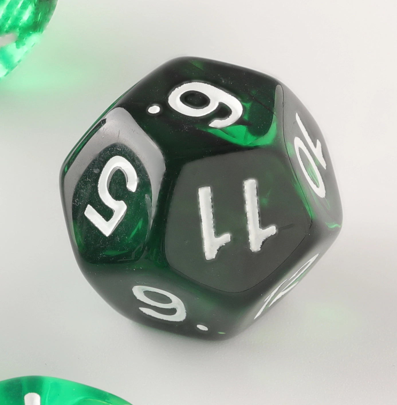 Verdant Crystal Dungeons & Dragons Dice Set(DND Dice Set)