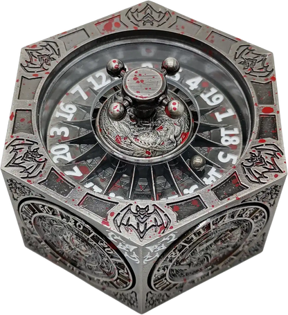 Chromatic Dragon's Fortune Dial - Multi-Function D&D Metal Dice with Rotating Dials & Number Wheel