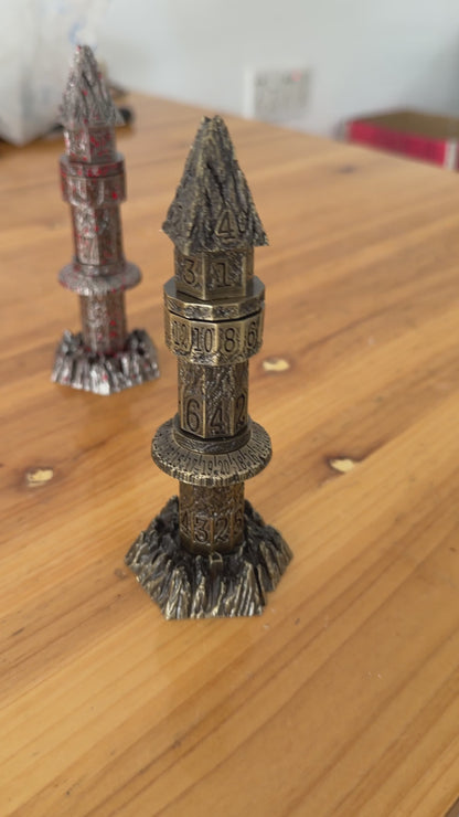 Crimson Thorn Obelisk Tower Dice Set